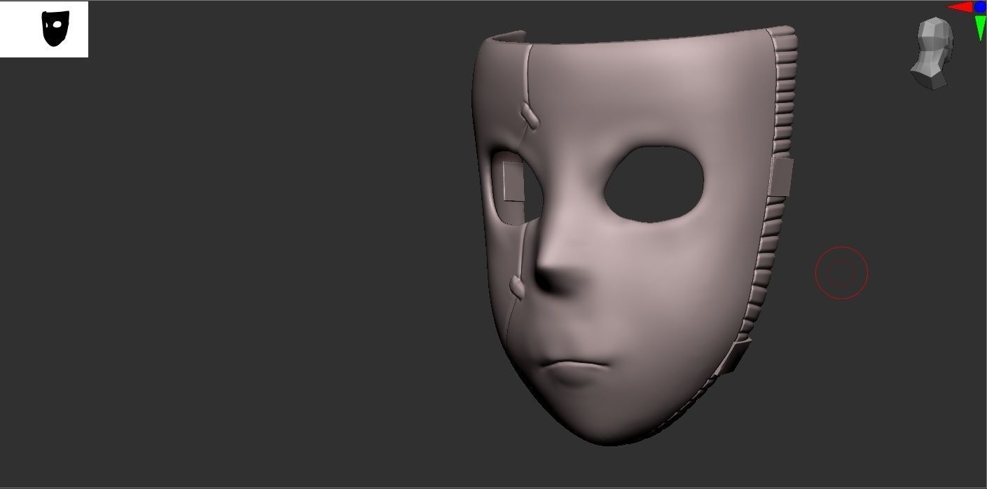 Sally mask  3D model_1