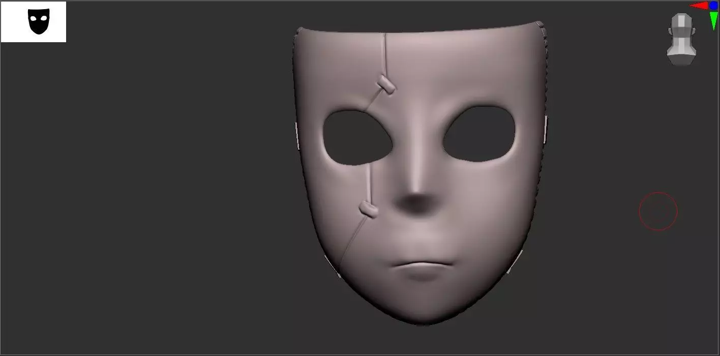 Sally mask  3D model_0