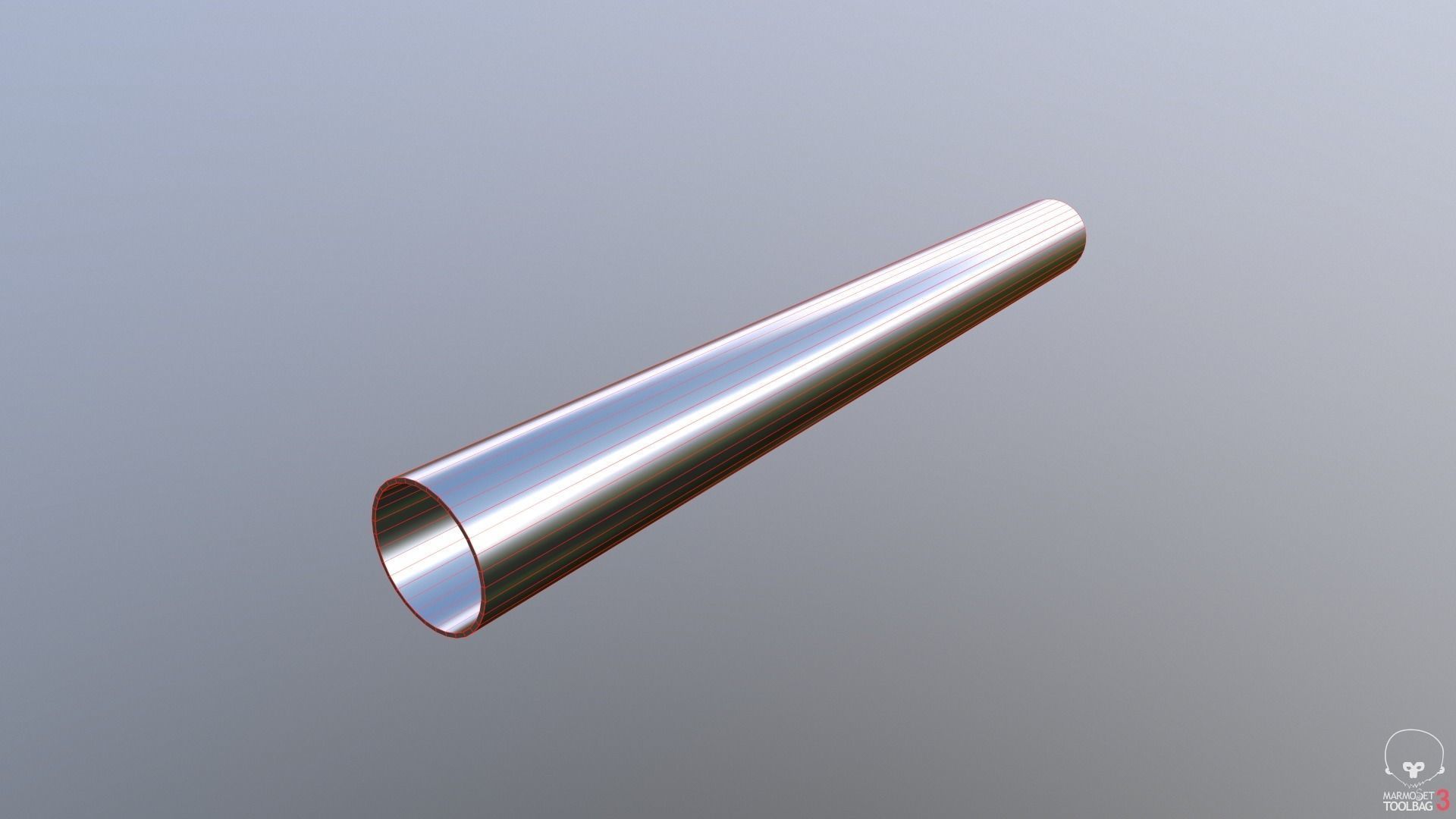 Steel Beams and Pipes Collection Low-poly 3D model_19