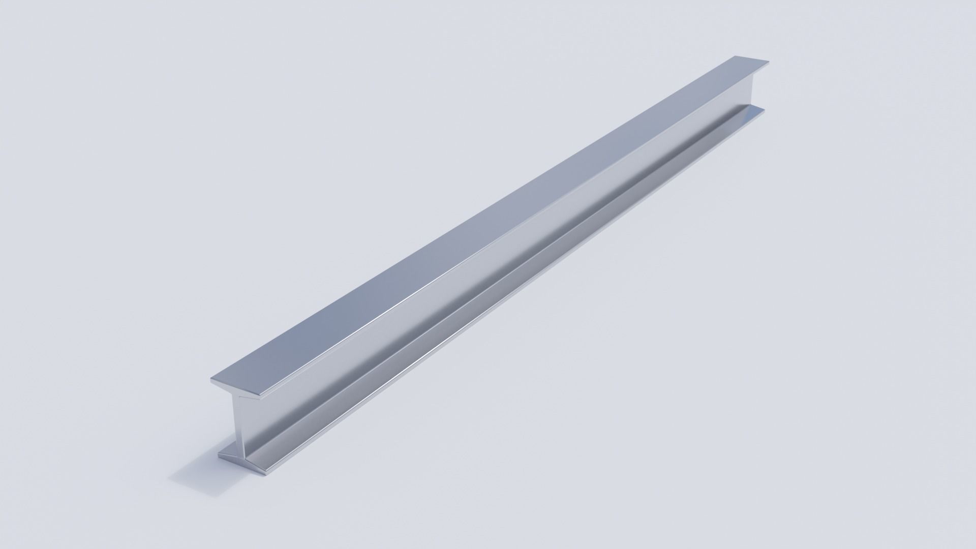 Steel Beams and Pipes Collection Low-poly 3D model_7