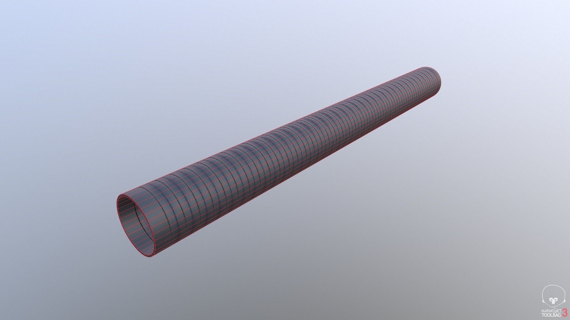 Steel Beams and Pipes Collection Low-poly 3D model_30