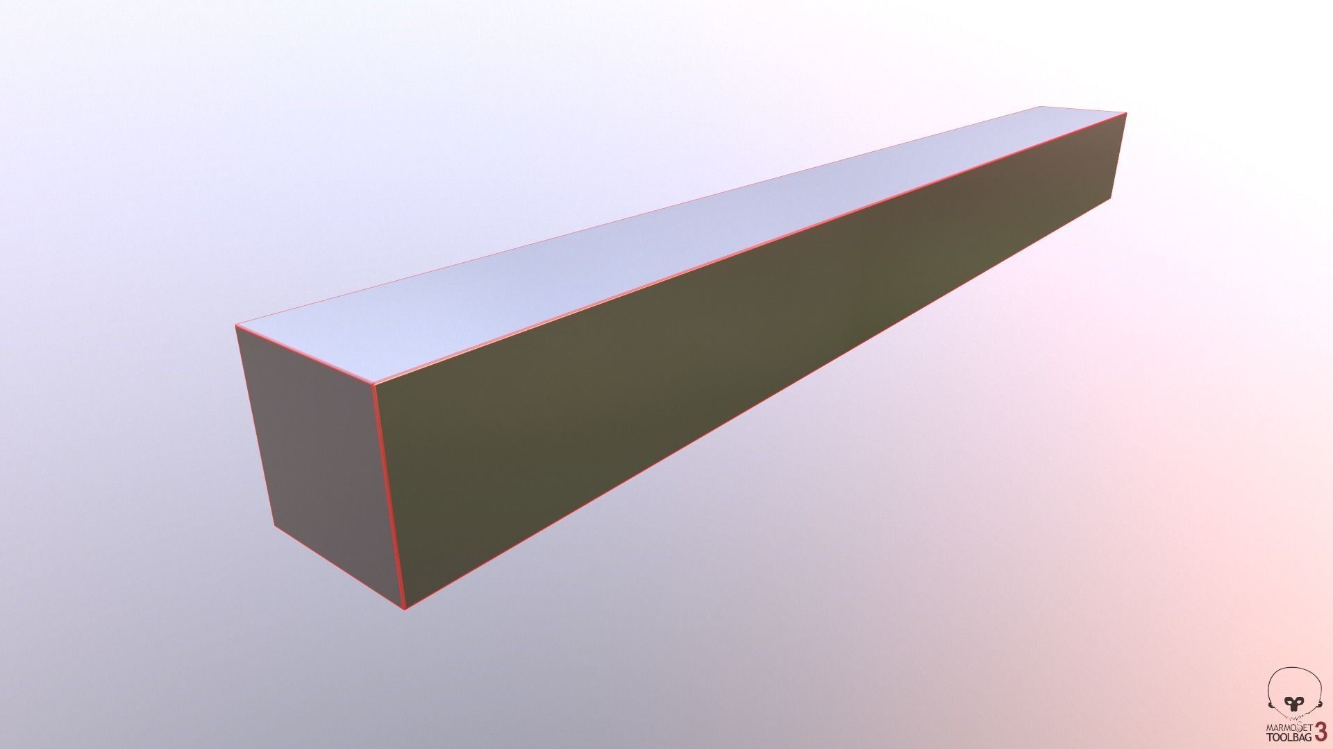 Steel Beams and Pipes Collection Low-poly 3D model_27