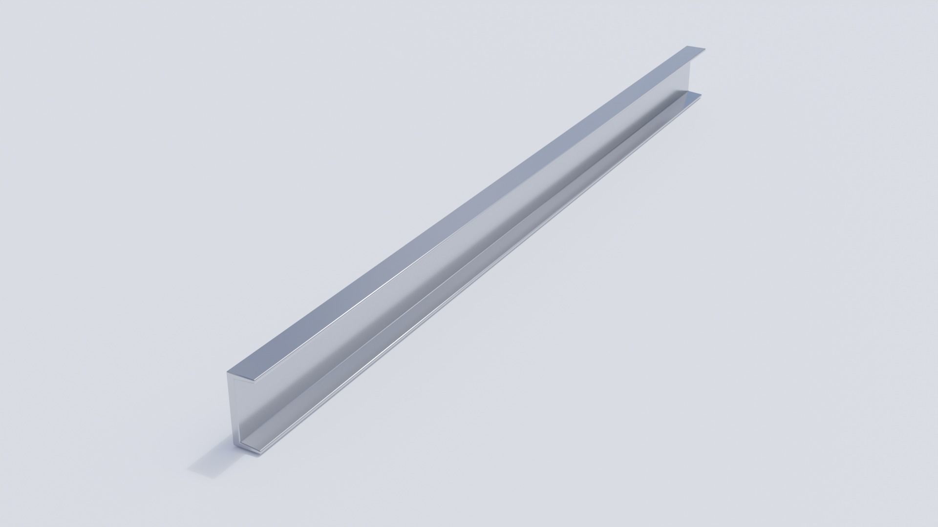 Steel Beams and Pipes Collection Low-poly 3D model_4