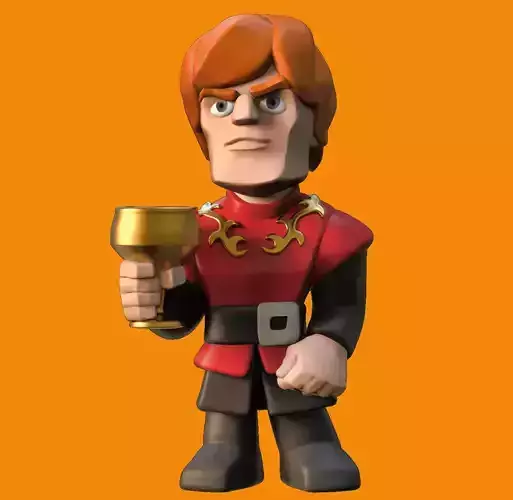 Tyrion GOT Chibi for 3d printing  3D print model