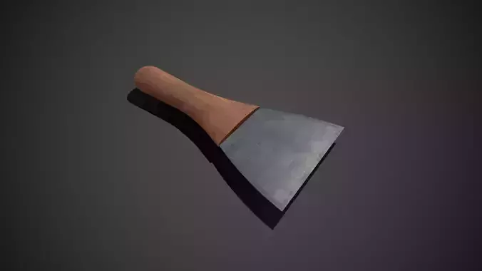 Spatula knife Low-poly 3D model