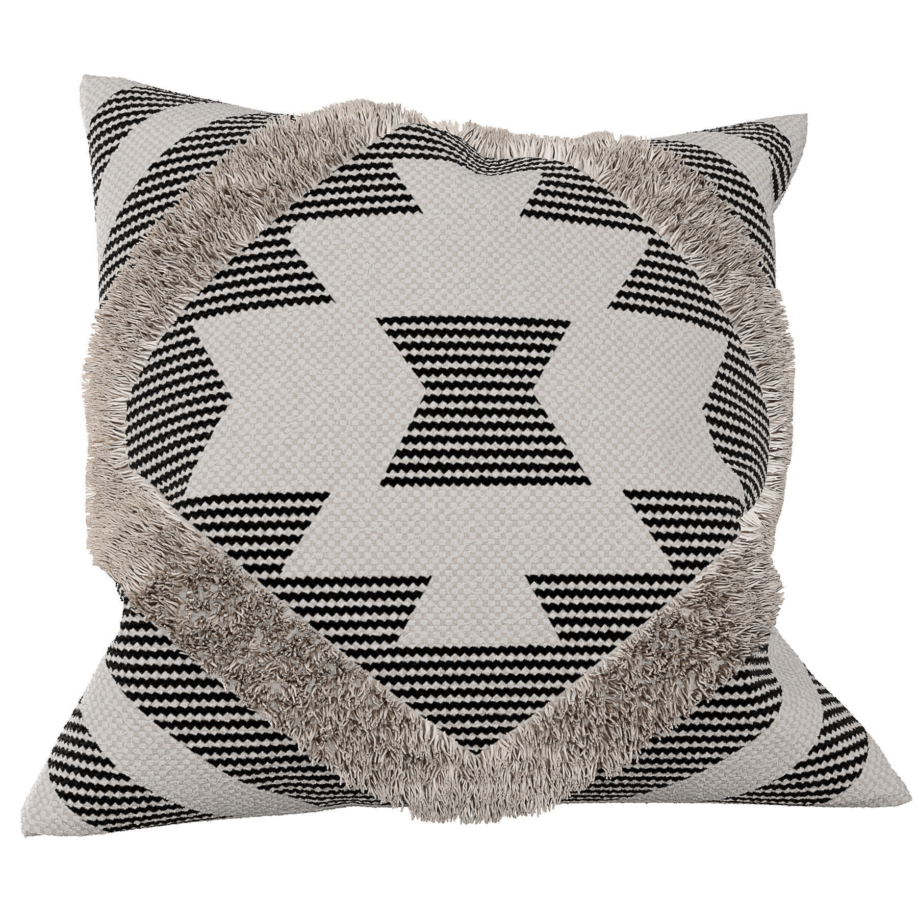 Pillows boho set 3D model_3
