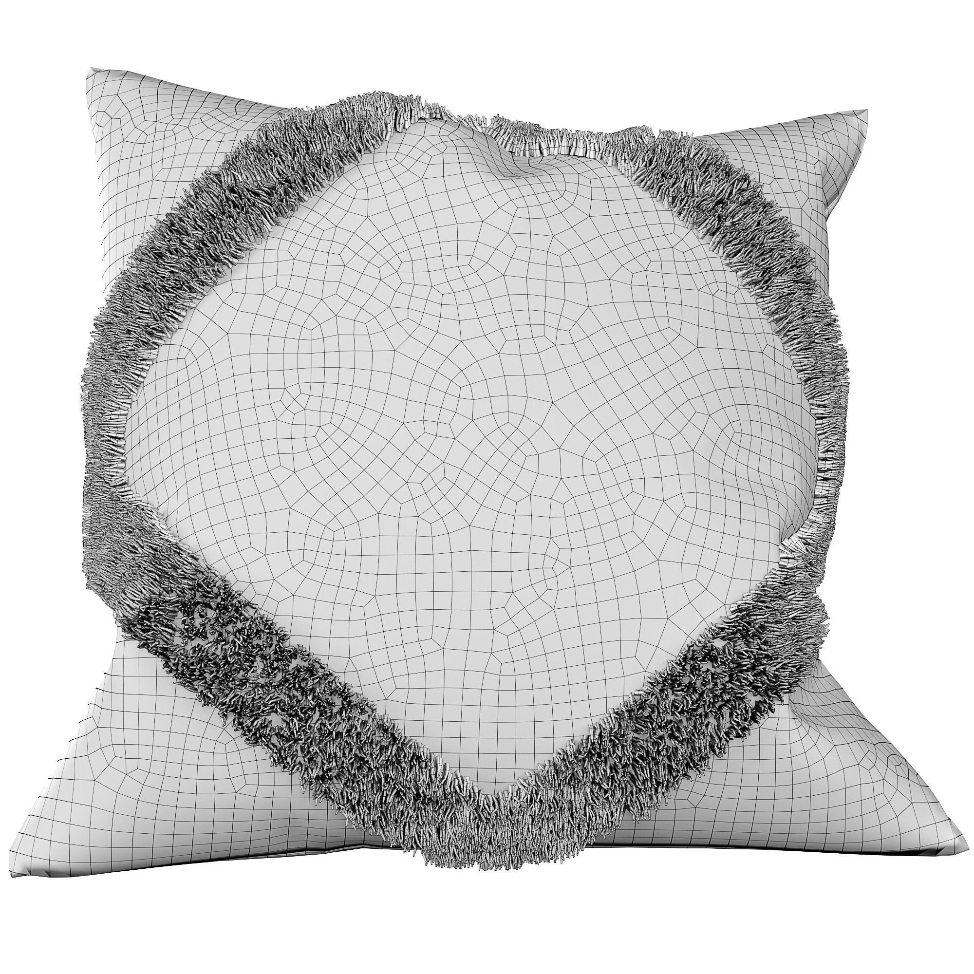 Pillows boho set 3D model_8