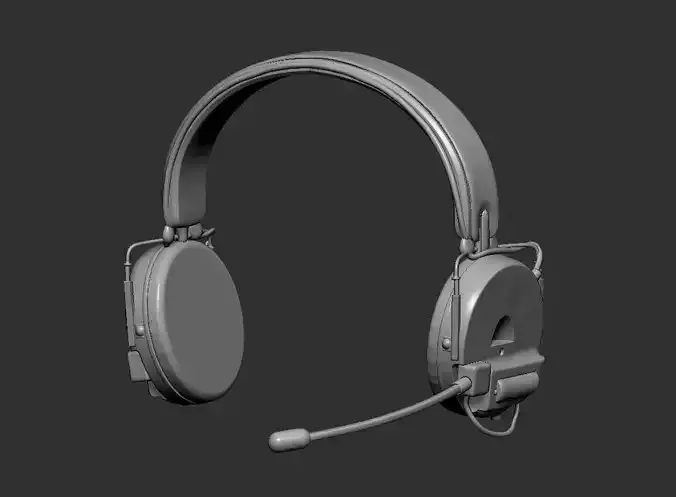 Headphones headset 3D print model