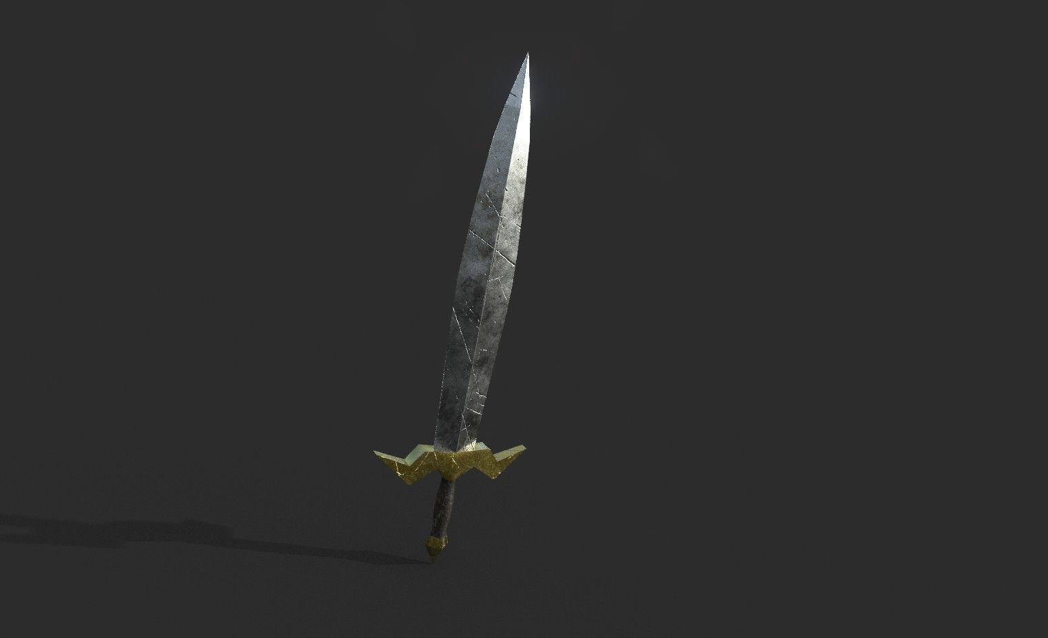 Sword Low-poly 3D model_3