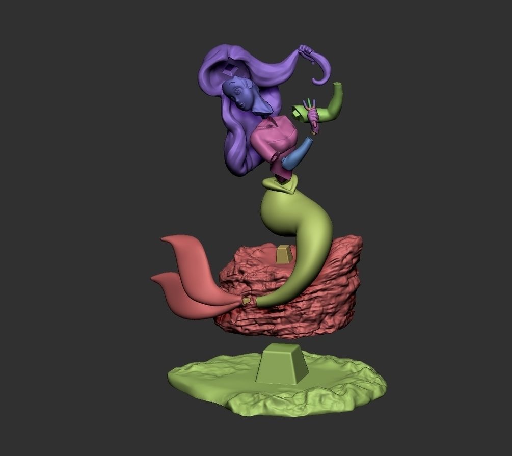 Little Mermaid STL for 3D print 3D print model_1
