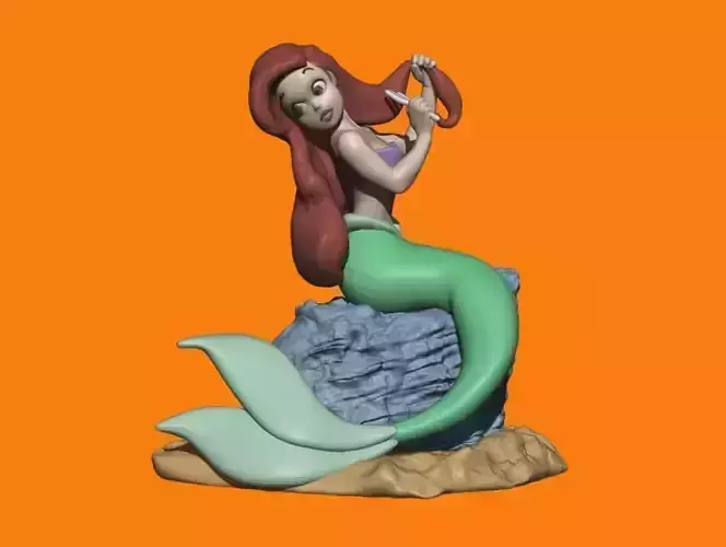 Little Mermaid STL for 3D print 3D print model