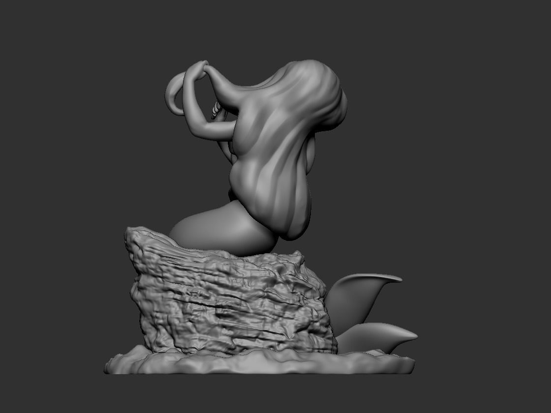 Little Mermaid STL for 3D print 3D print model_4