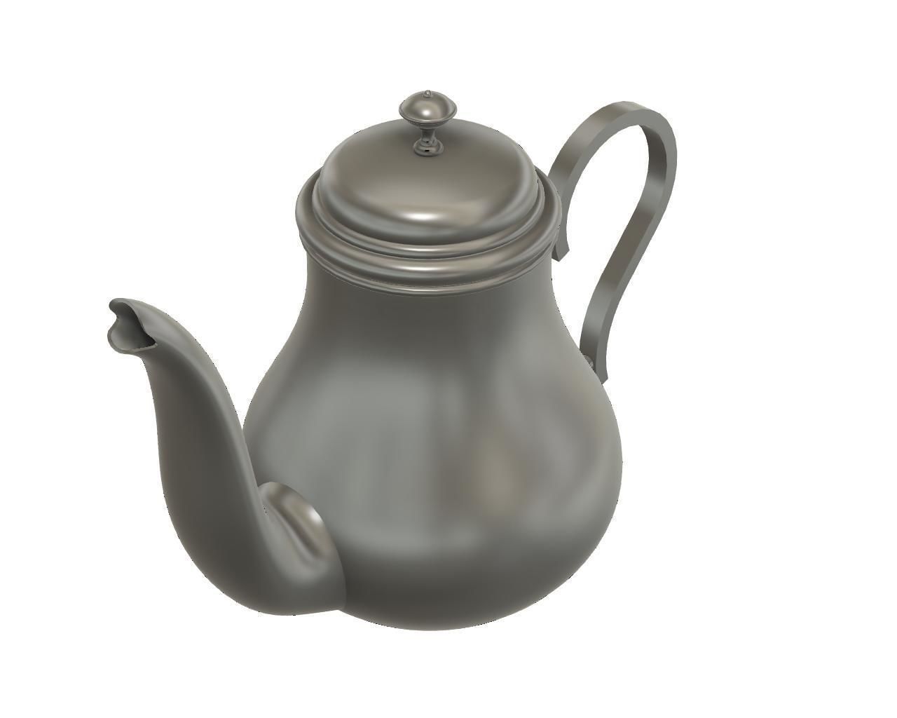 Teapot Low-poly 3D model_2