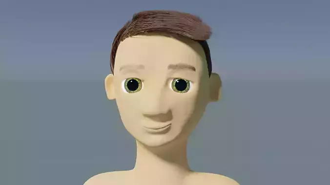 Tommy man with hair and eyes