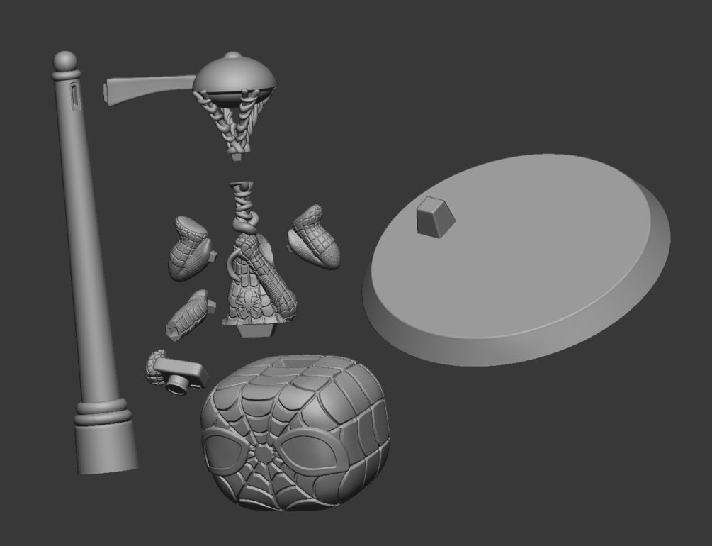 Spiderman custom funko for 3d Print 3D print model_3