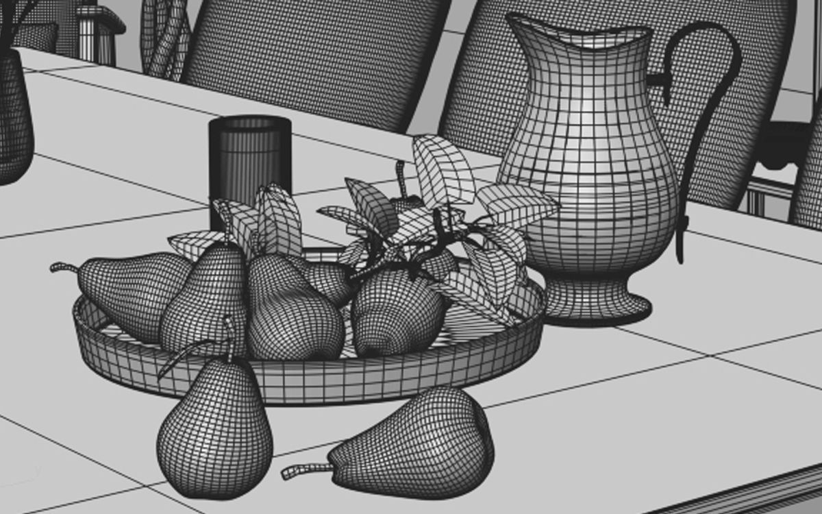 Interior Scene DiningRoom 3D model  3D model_12