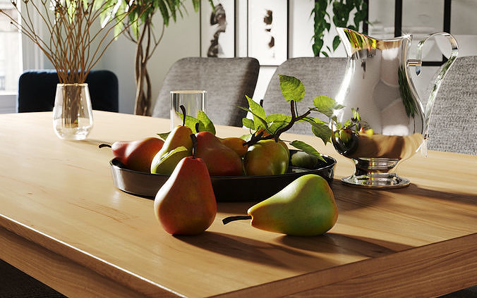 Interior Scene DiningRoom 3D model  3D model 2