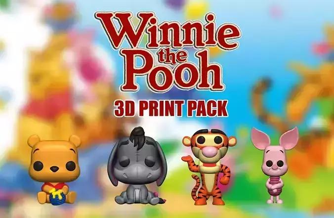 Winnie the Pooh 3D print Pack 3D print model Winnie the Pooh 3D print Pack 3D print model