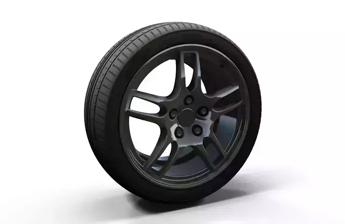 Sport car wheel 3D model