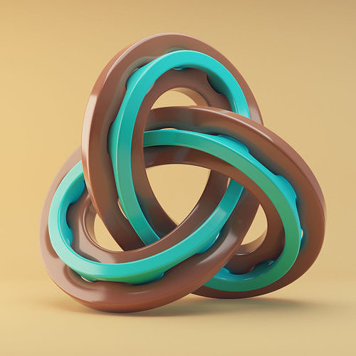 abstract knot 3D model