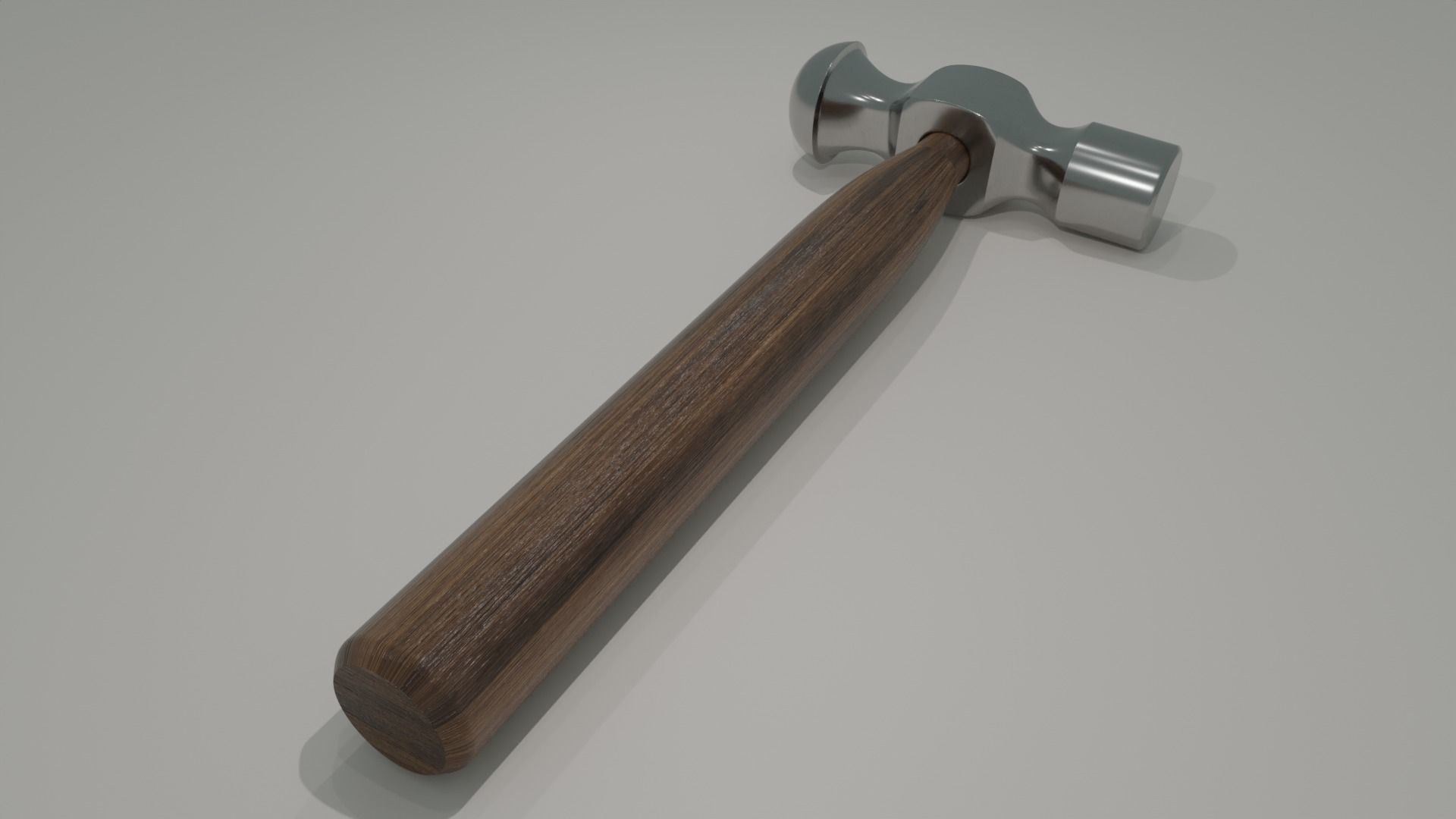 Ball-Peen Hammer  3D model_4