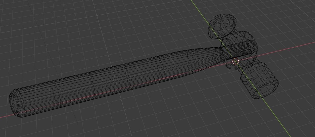 Ball-Peen Hammer  3D model_5