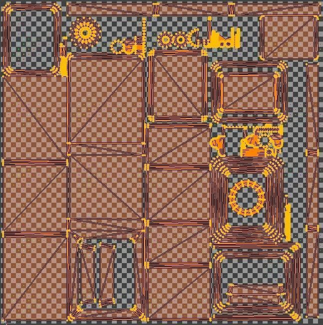 Old Iron Safe Low-poly 3D model_26