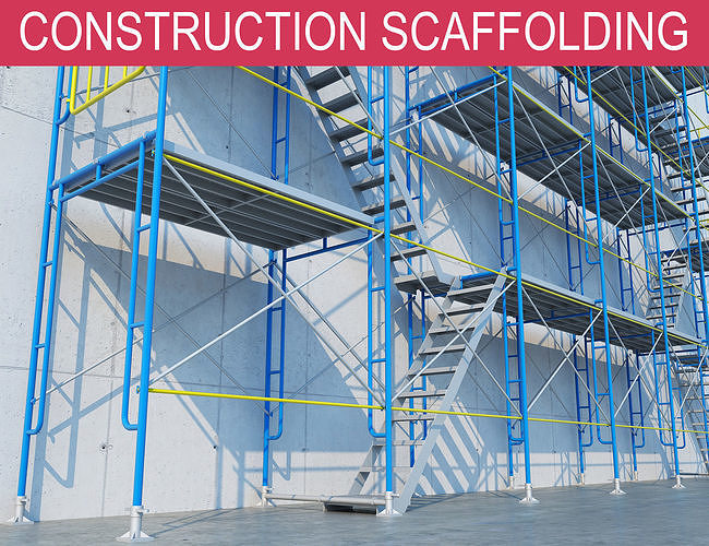 construction scaffolding 3D model