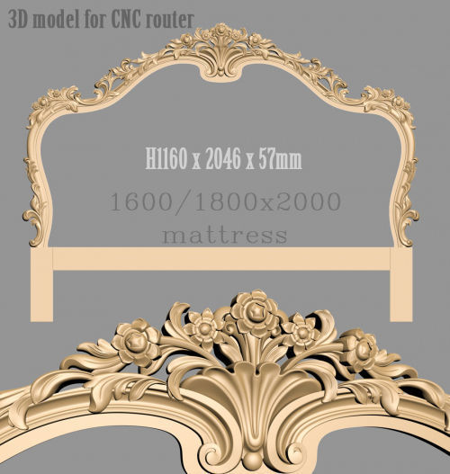 Bed Luxury  3D model_2