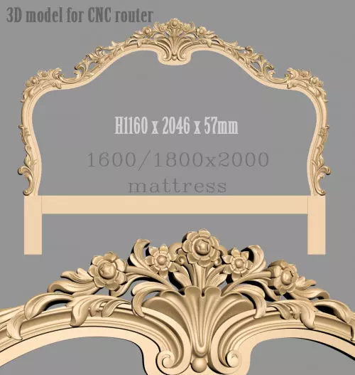 Bed Luxury  3D model_0