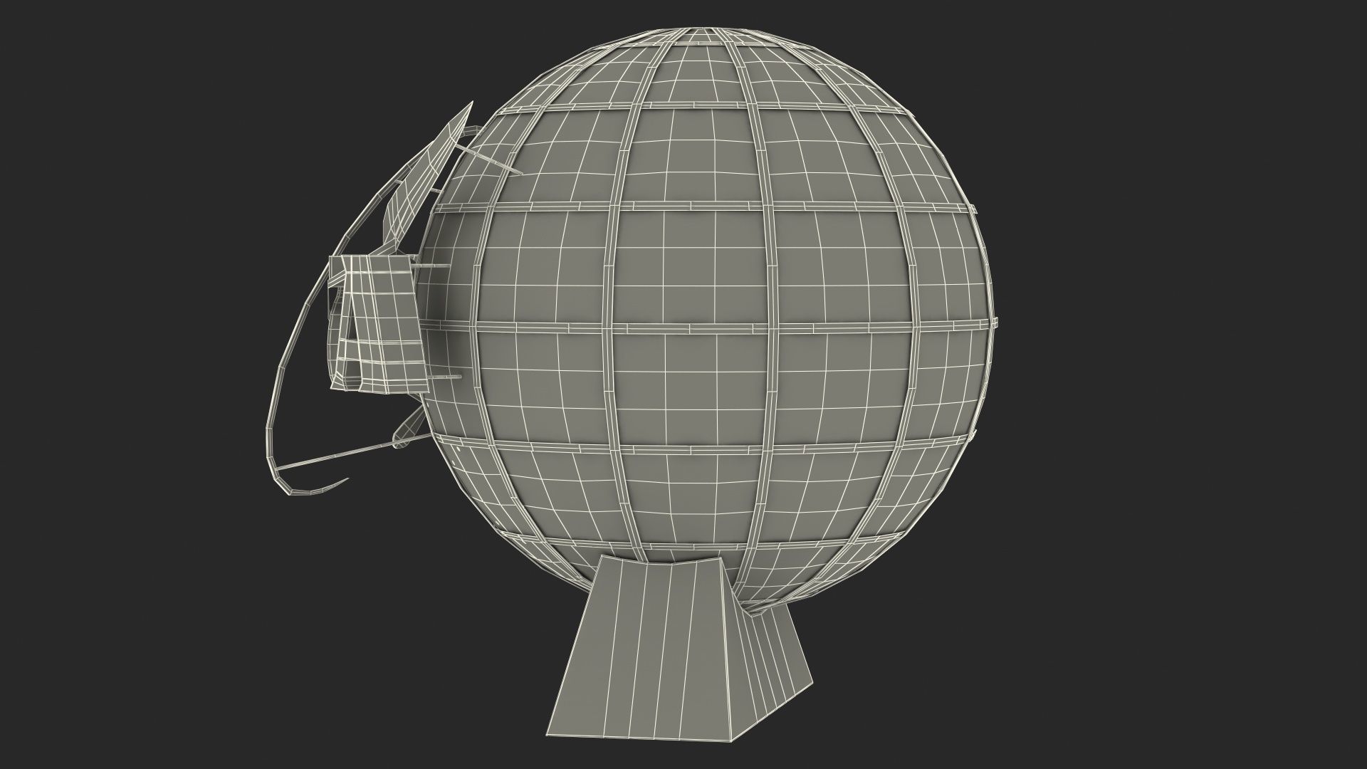 NASA Logo on Globe 3D model_21