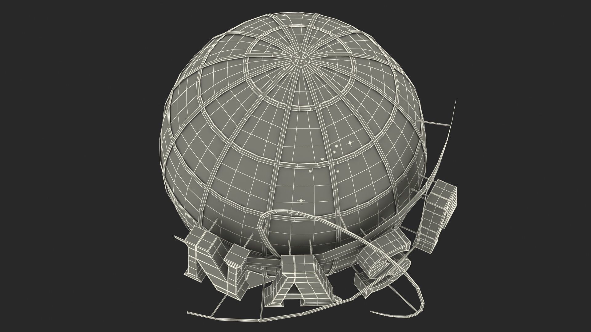 NASA Logo on Globe 3D model_20
