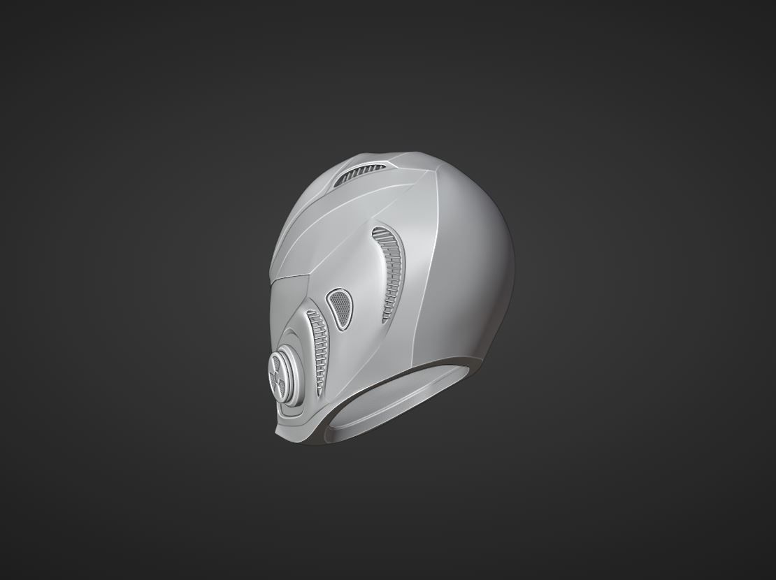 sci-fi helmet 3D model_19