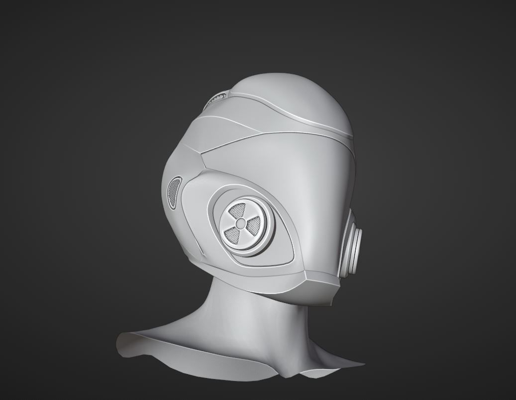 sci-fi helmet 3D model_10
