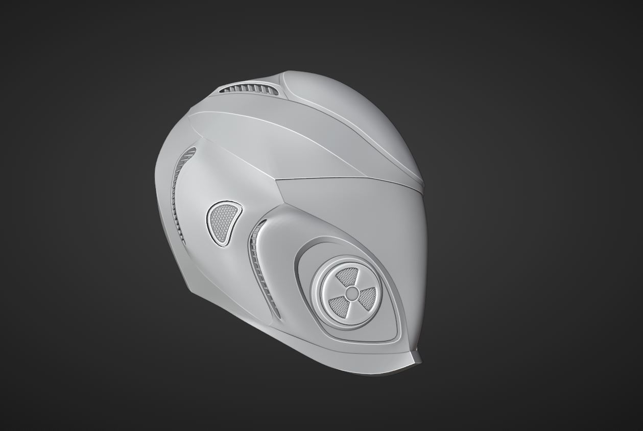 sci-fi helmet 3D model_3