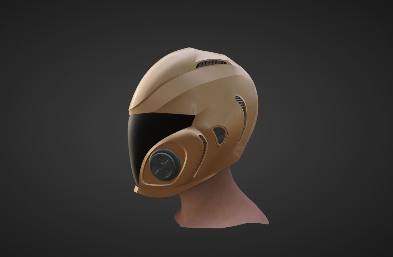 sci-fi helmet 3D model_14
