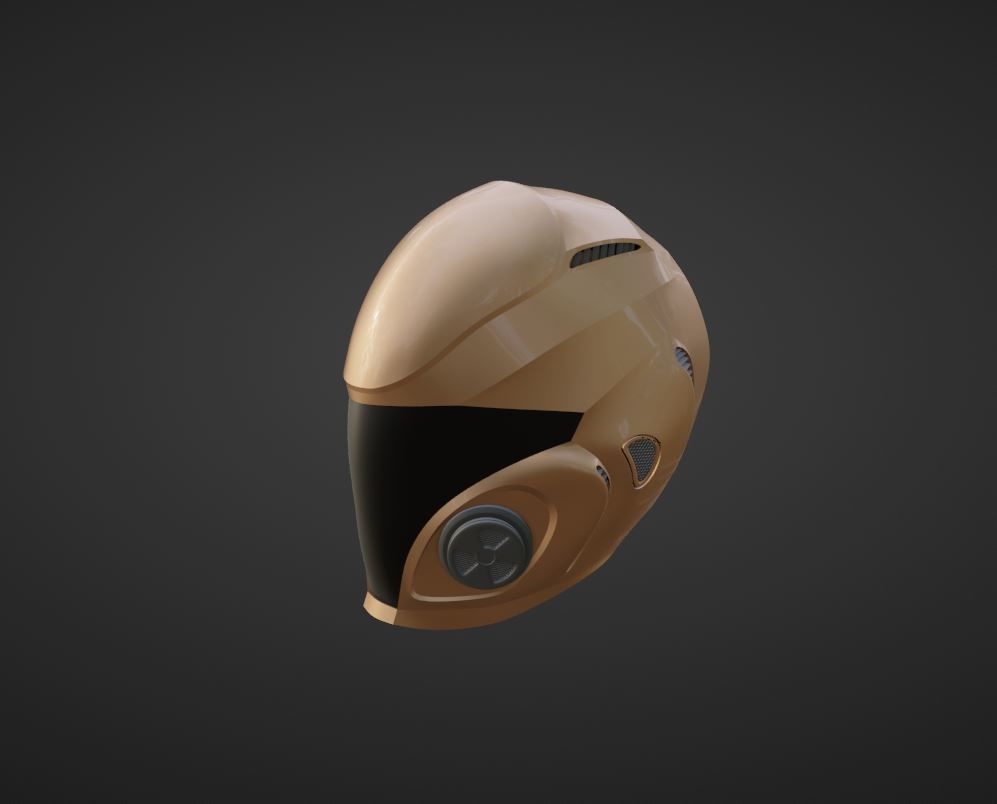 sci-fi helmet 3D model_16
