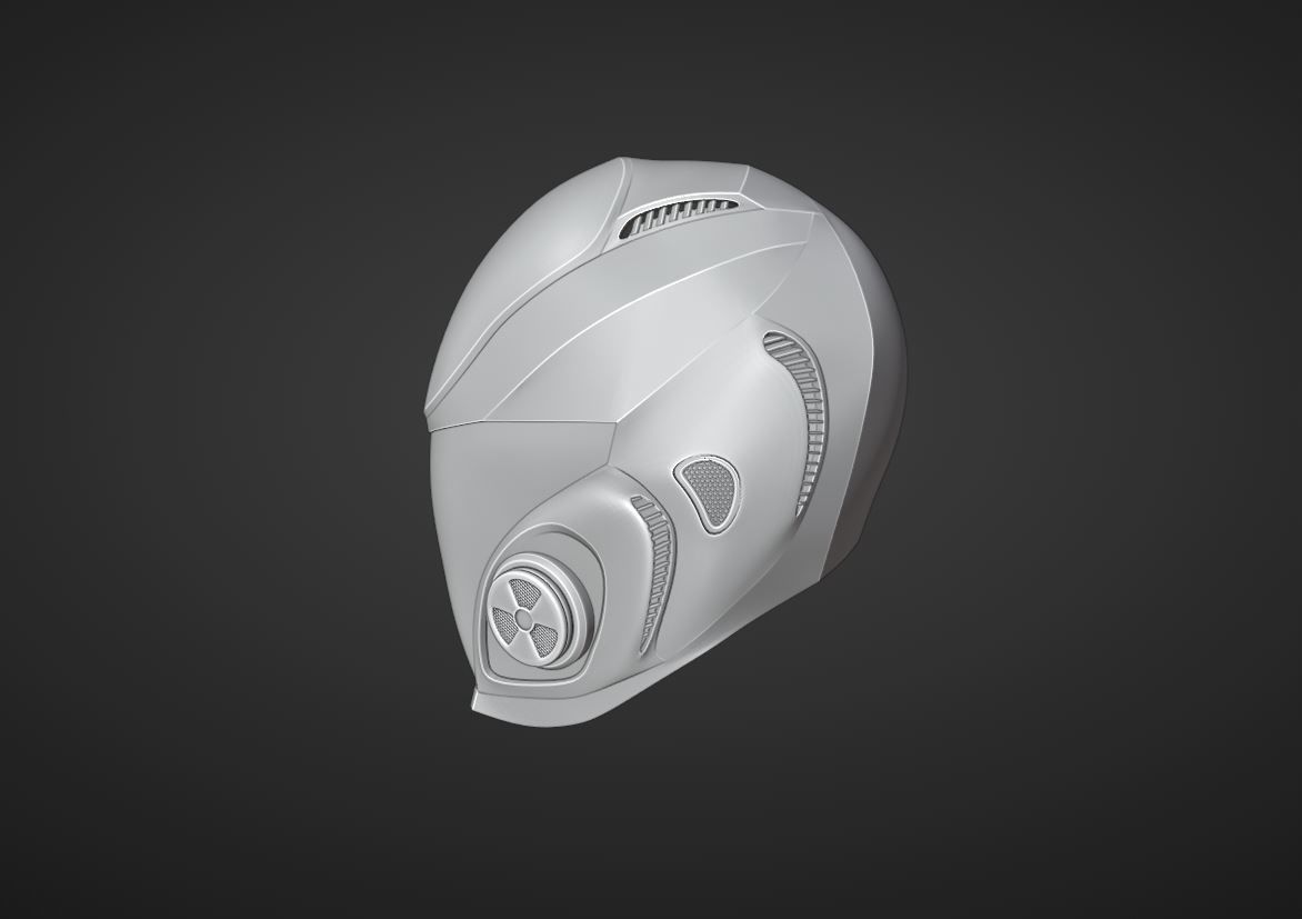 sci-fi helmet 3D model_8