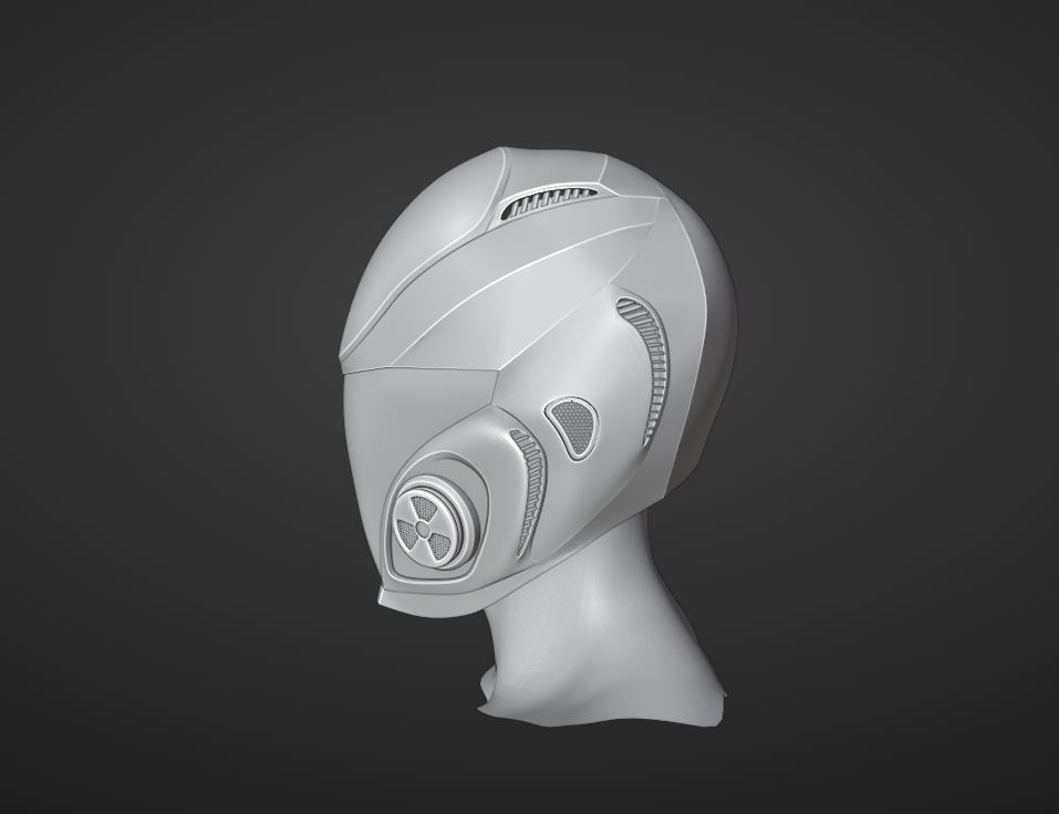 sci-fi helmet 3D model_7