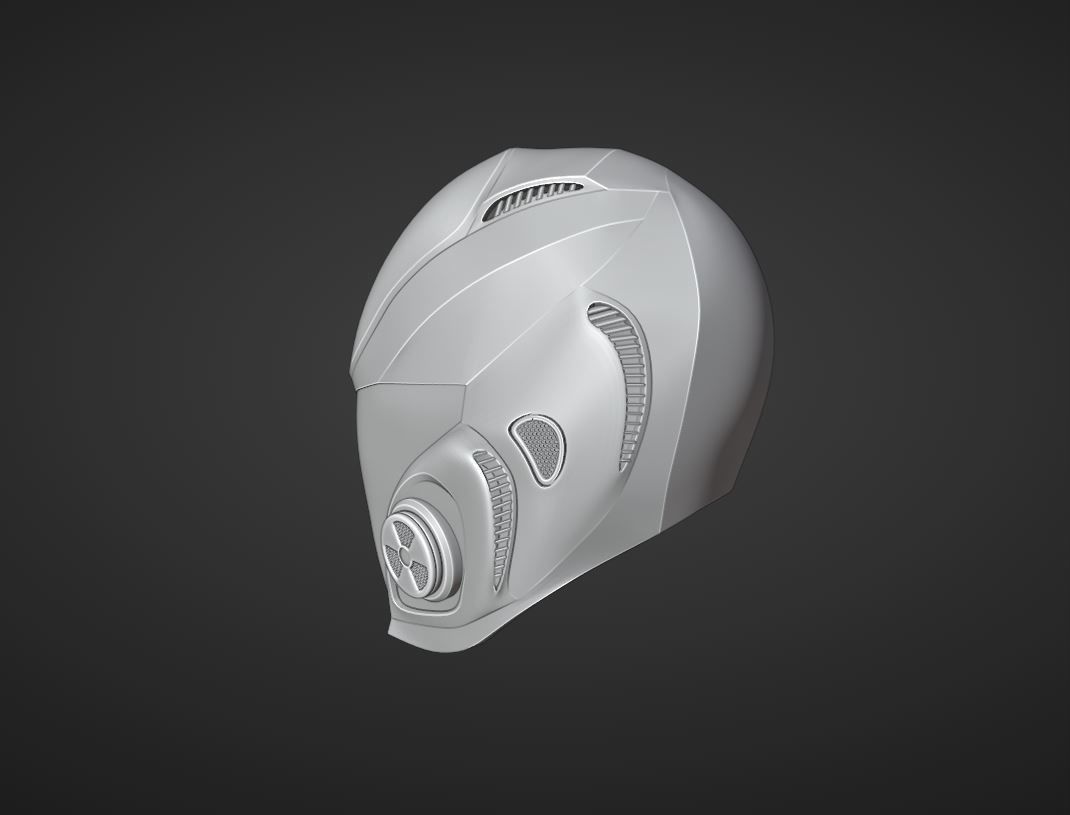 sci-fi helmet 3D model_9