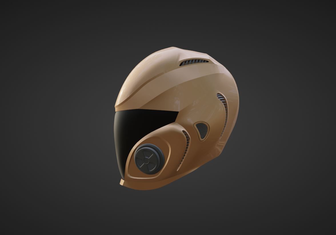 sci-fi helmet 3D model_15