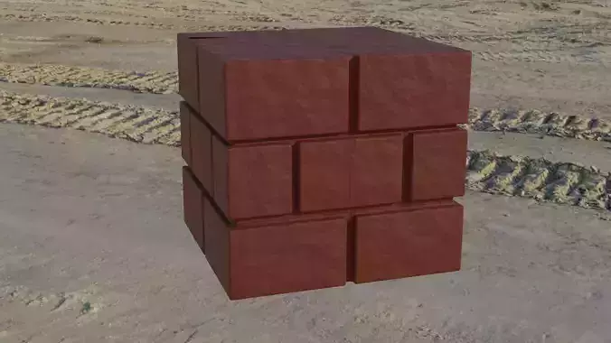 Super Mario block FREE Free 3D model