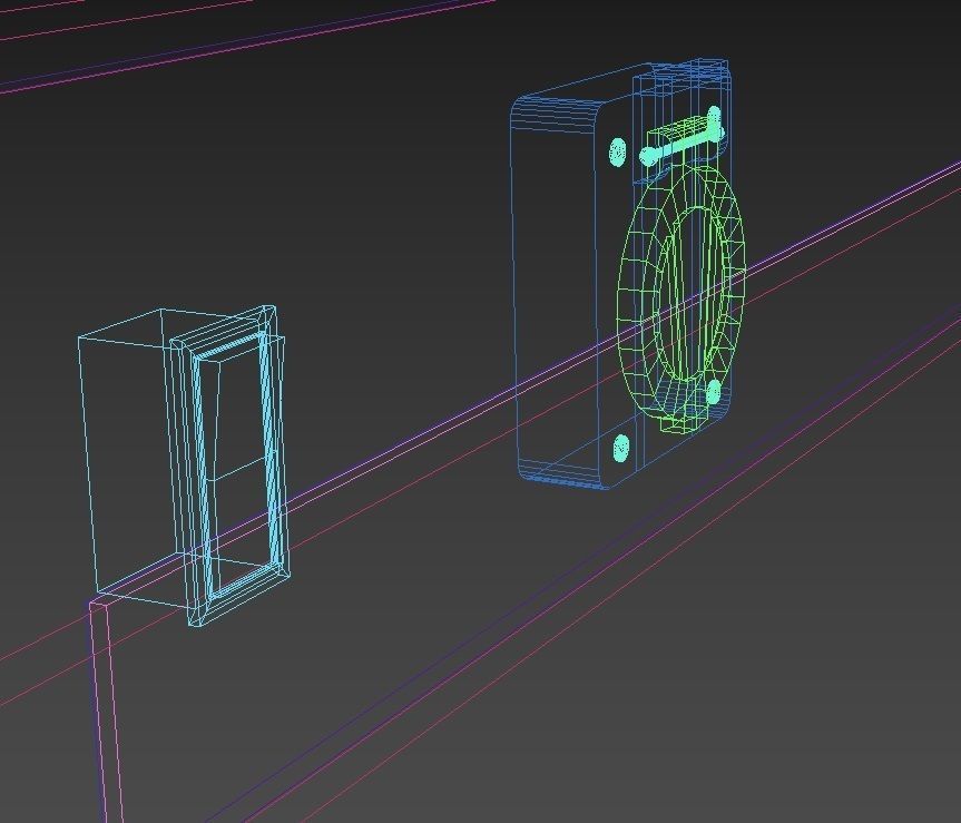 Workshop Workbench  With Panel 3D model_10