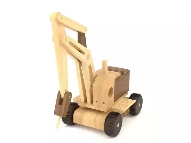 Wooden toy cran 03