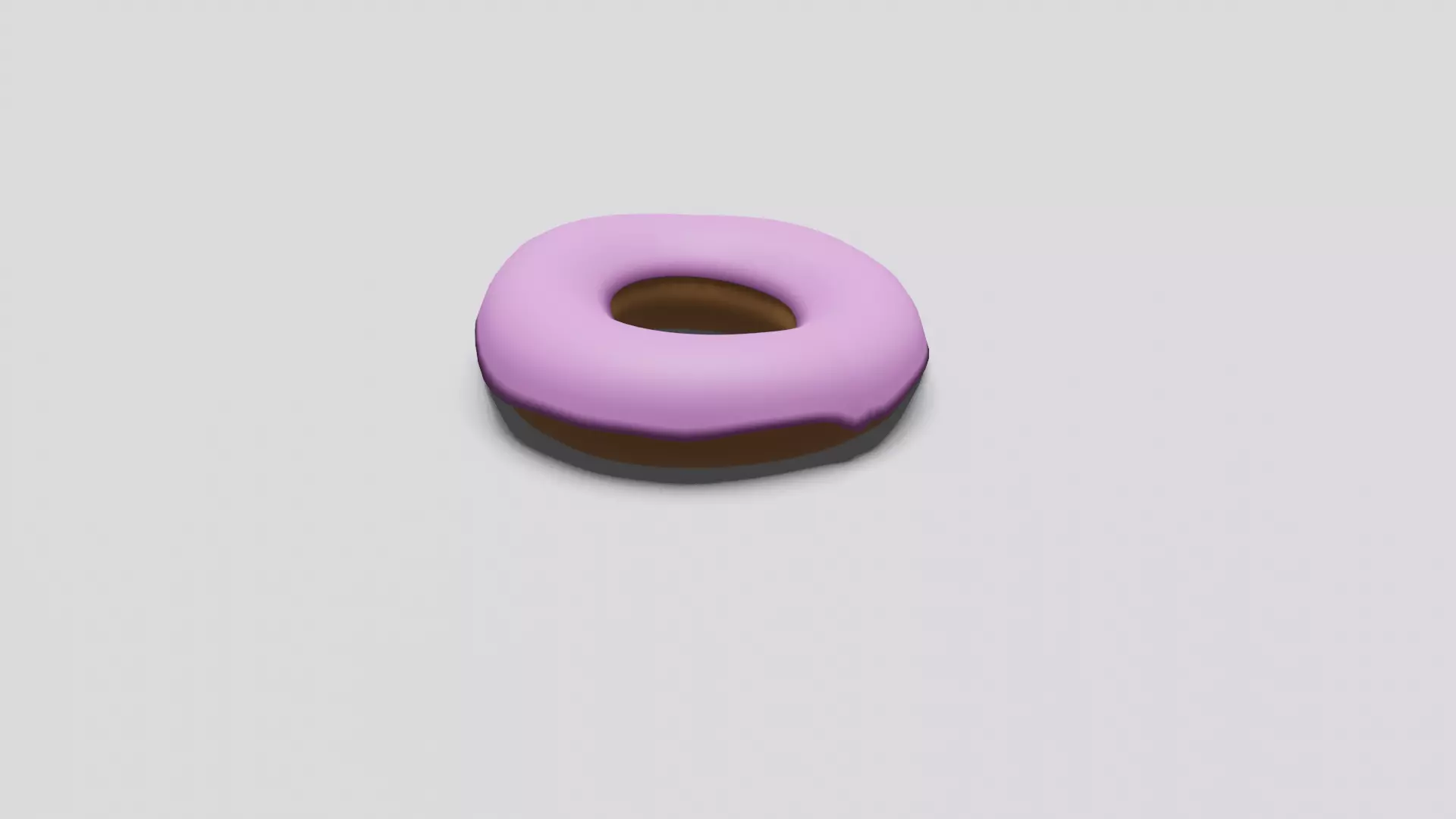 donut Low-poly 3D model_0
