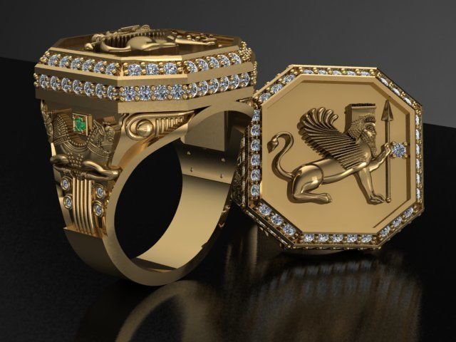 Ring  Ancient 3D print model_21