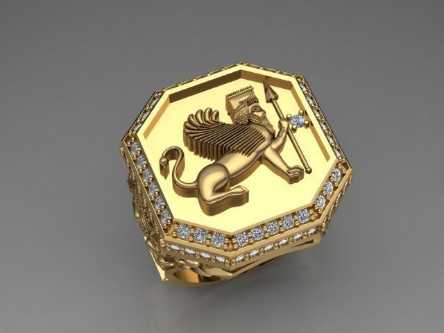 Ring  Ancient 3D print model_3