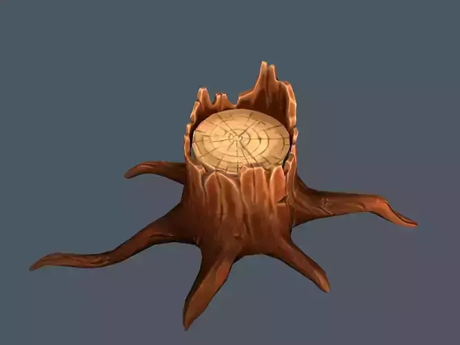 Stylized stump