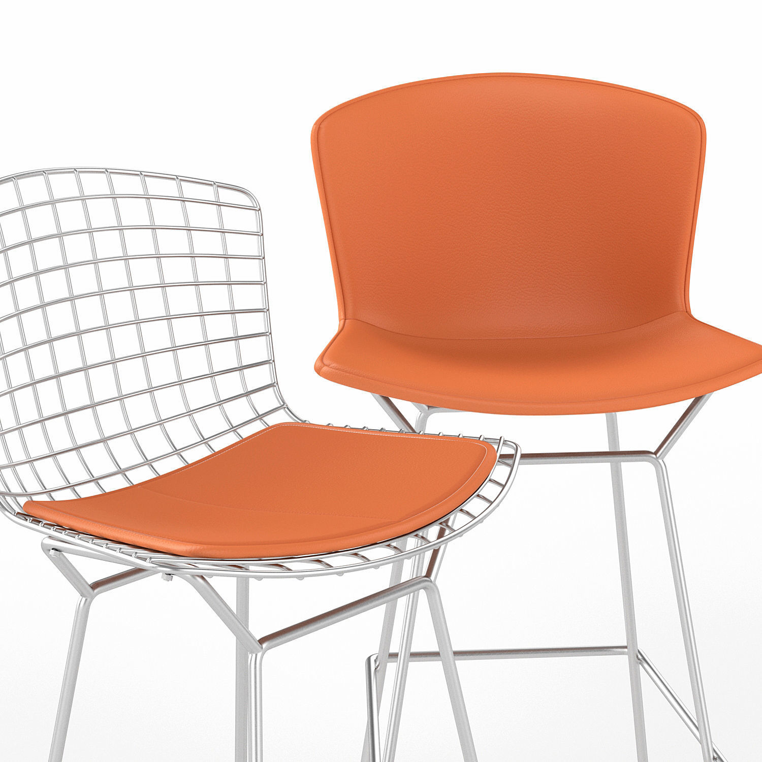 Bertoia Barstool 3D model_2