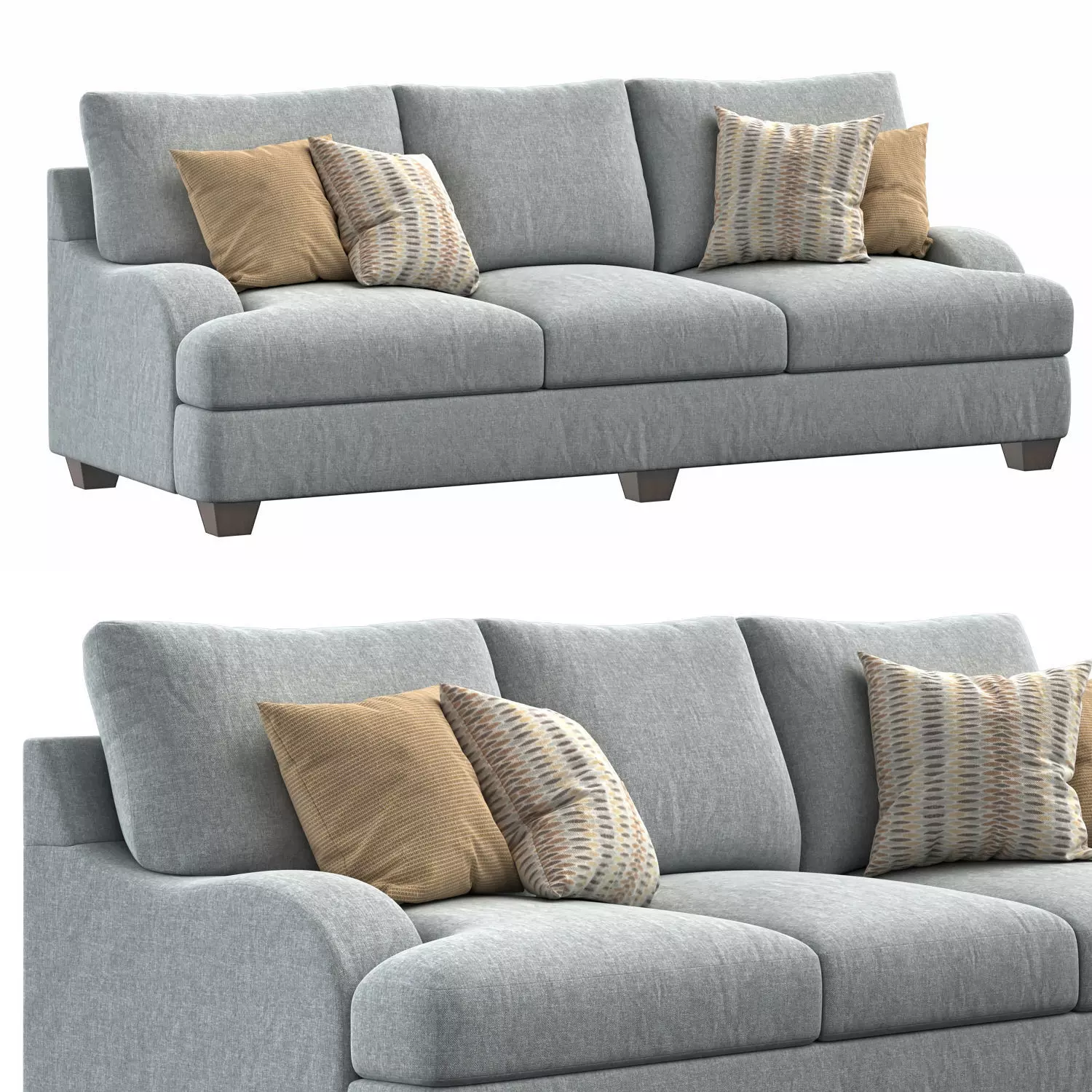 Sierra Foam Sofa 3D model_0